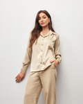 Camisa lisa com gola clássica 311958