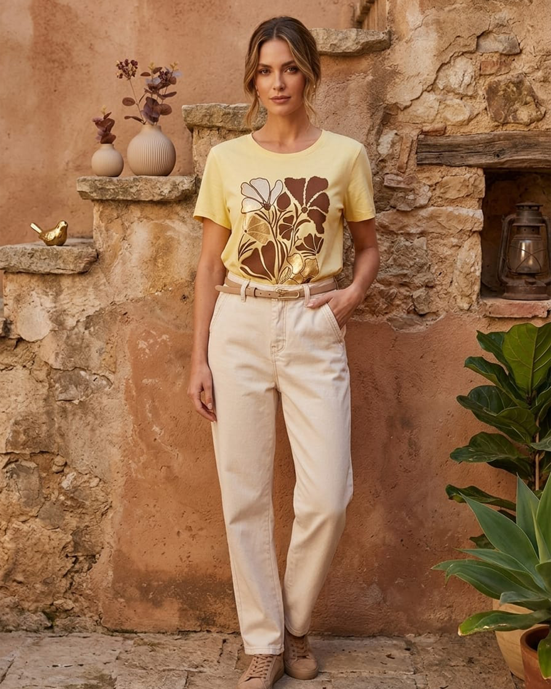 Calça + cinto Bana Bana 405848