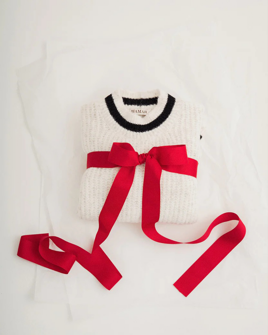 Blusa canelada com detalhes em listras Biamar 12525