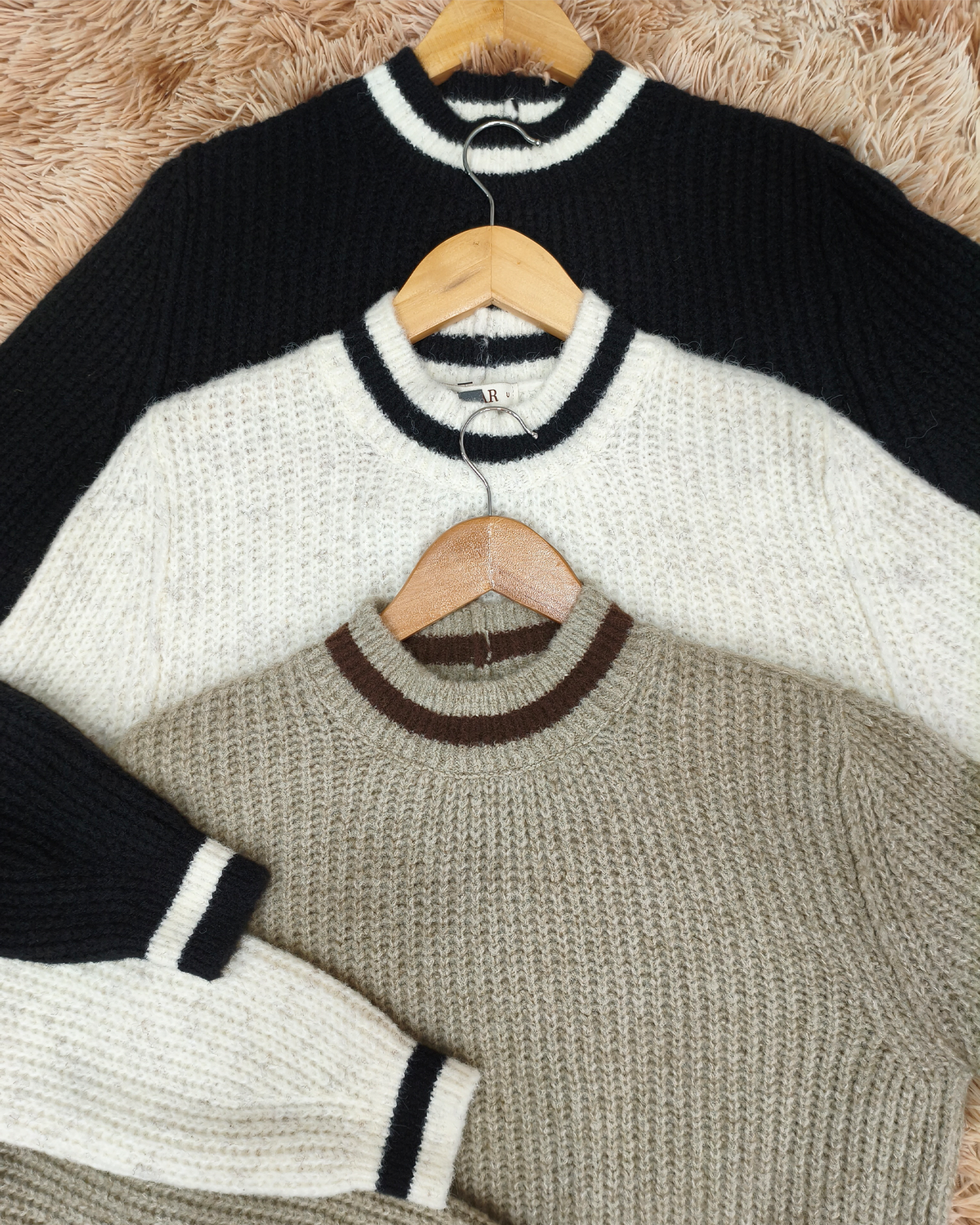 Blusa canelada com detalhes em listras Biamar 12525