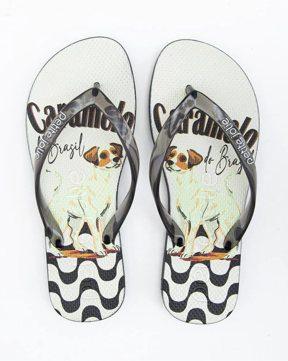 Chinelo Petite Jolie Fresh Preto/Pet Lovers 16 PJ6969