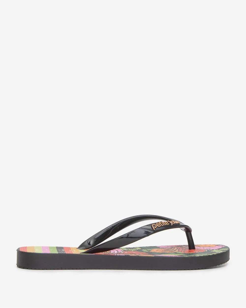 Chinelo Petite Jolie Fresh Preto/Floral 26 PJ6969