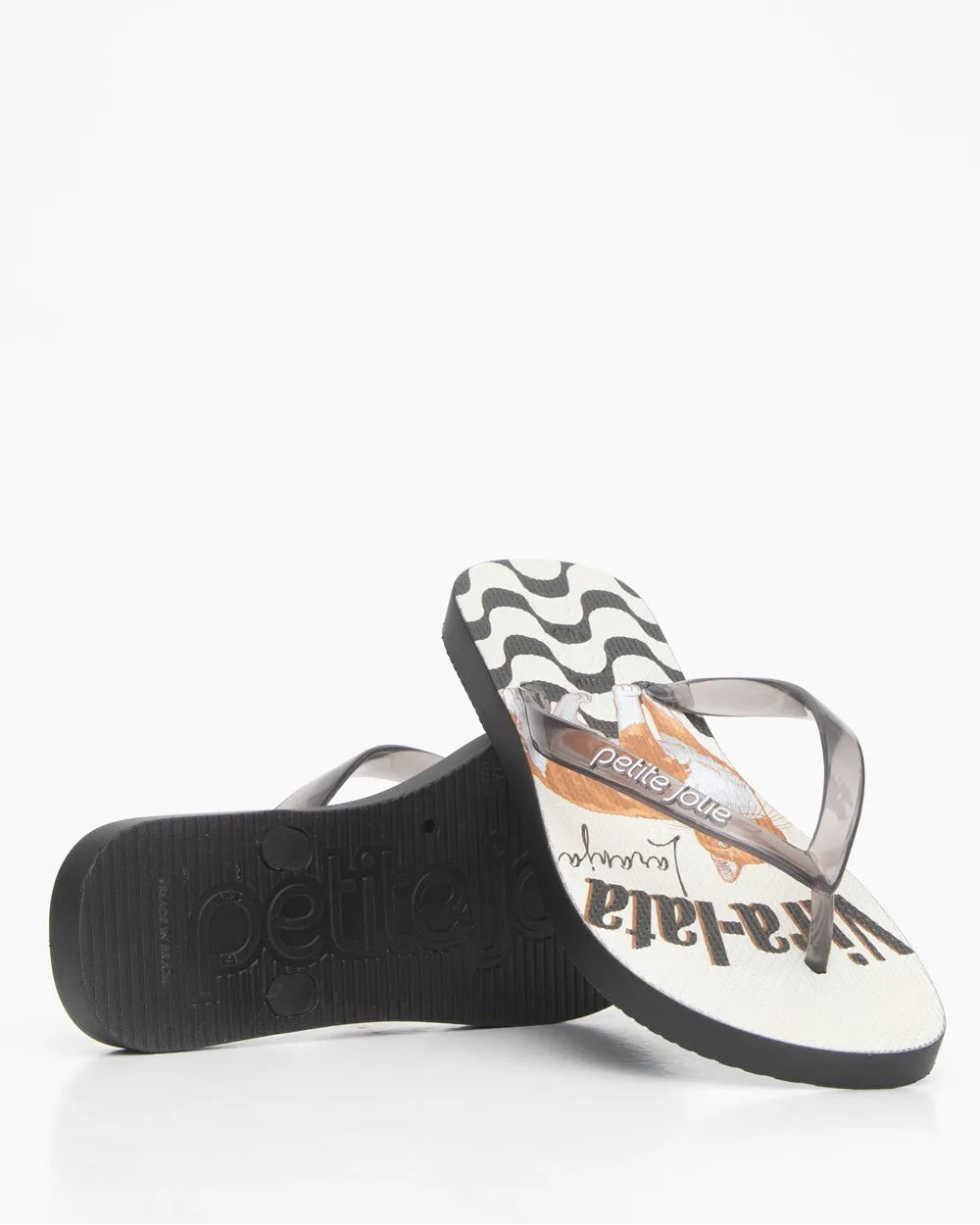 Chinelo Petite Jolie Fresh Preto/Pet Lovers 17 PJ6969