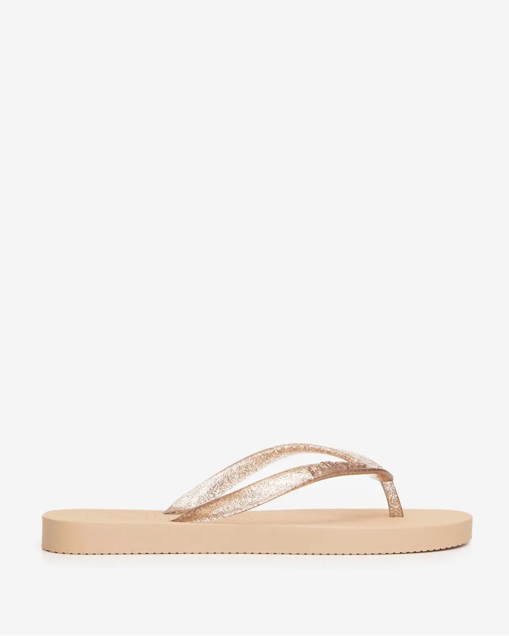 Chinelo Petite Jolie Fresh Glitter Ouro Light/Areia PJ6901II