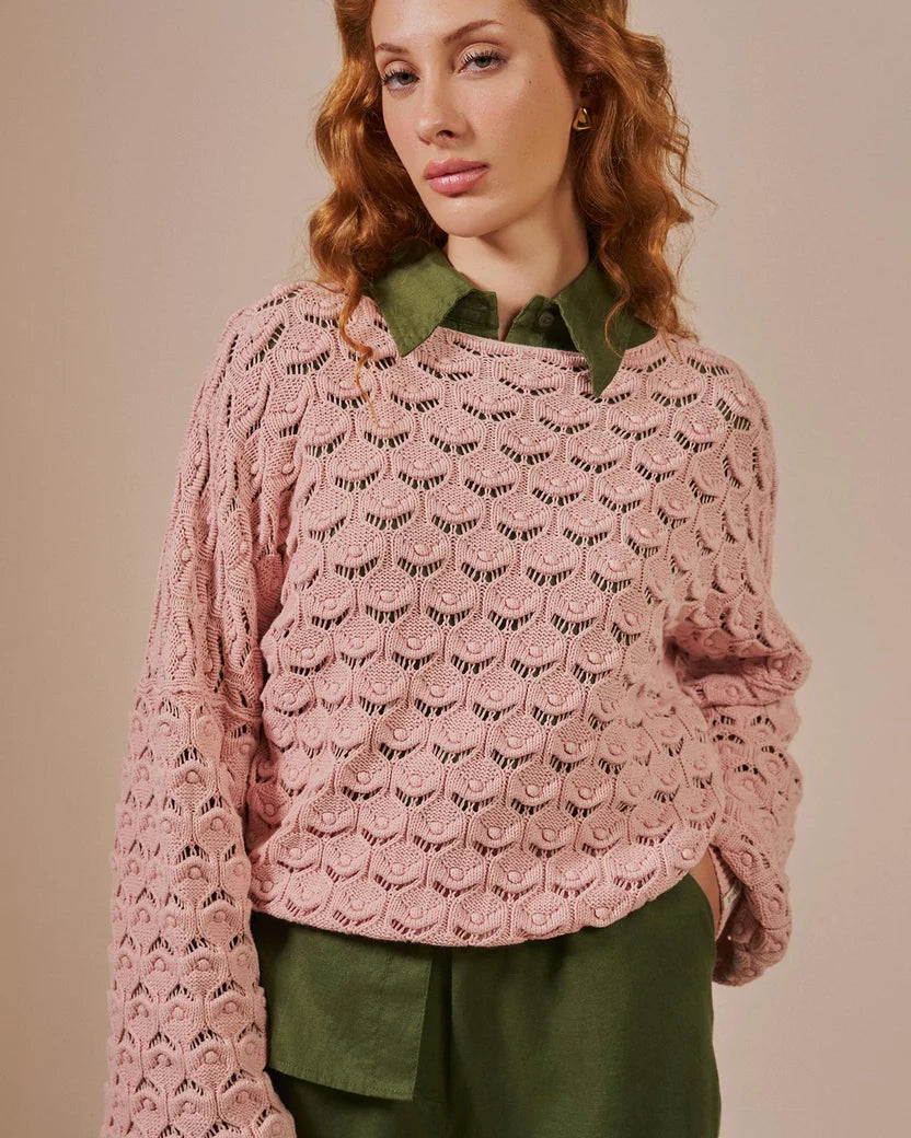 Blusa em ponto ostra Biamar 12551