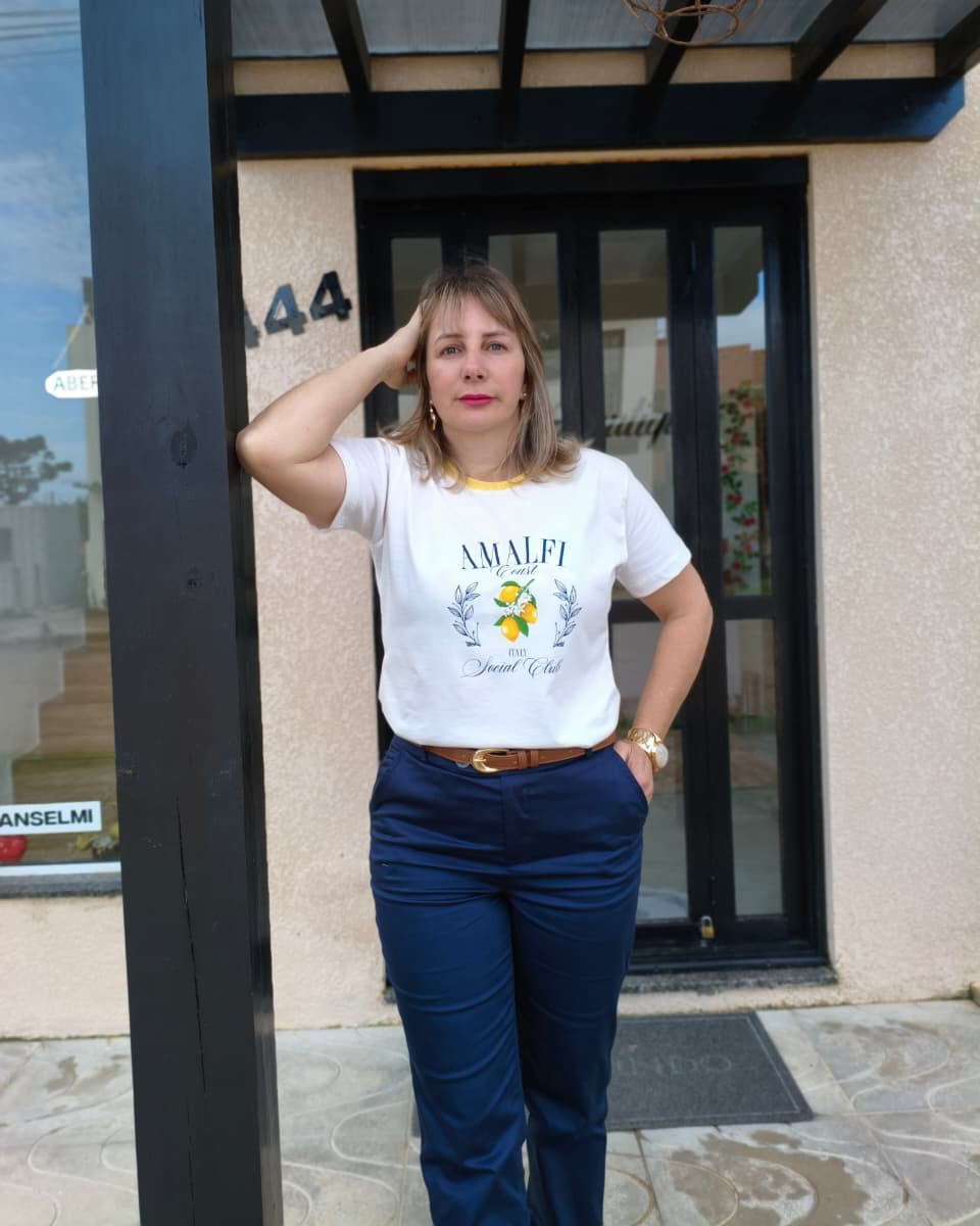 T-shirt Bicolor Amalfi Italy