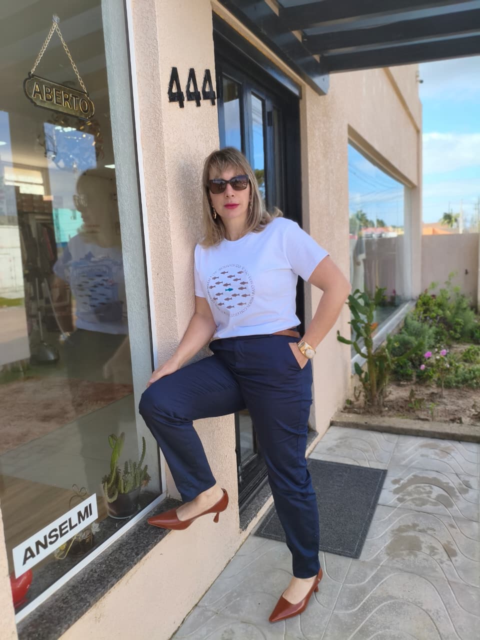 T-shirt Romanos 12:2 Branca