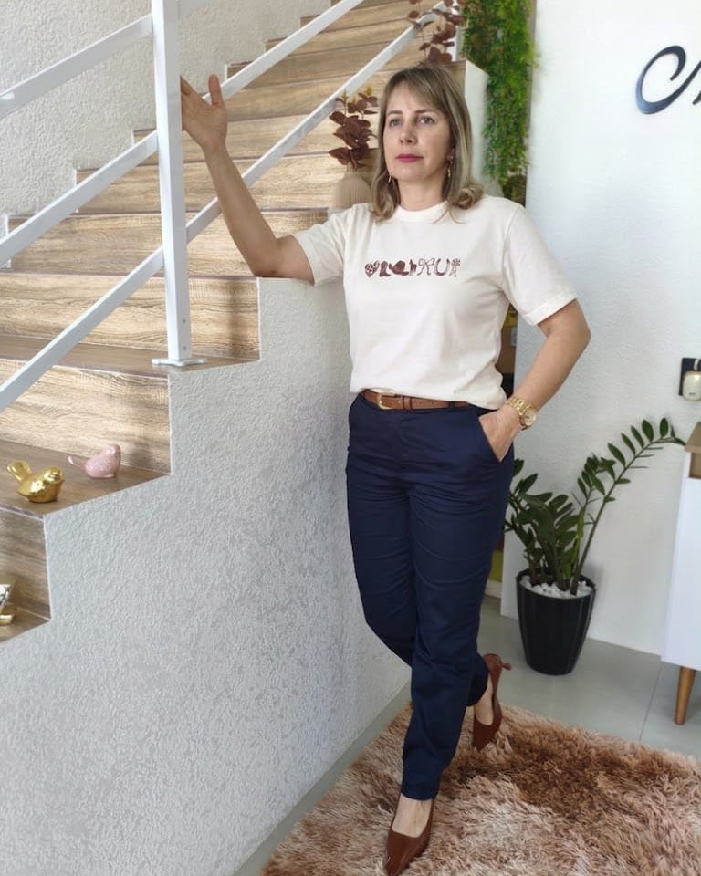 T-shirt Coração, Bota e Cavalo