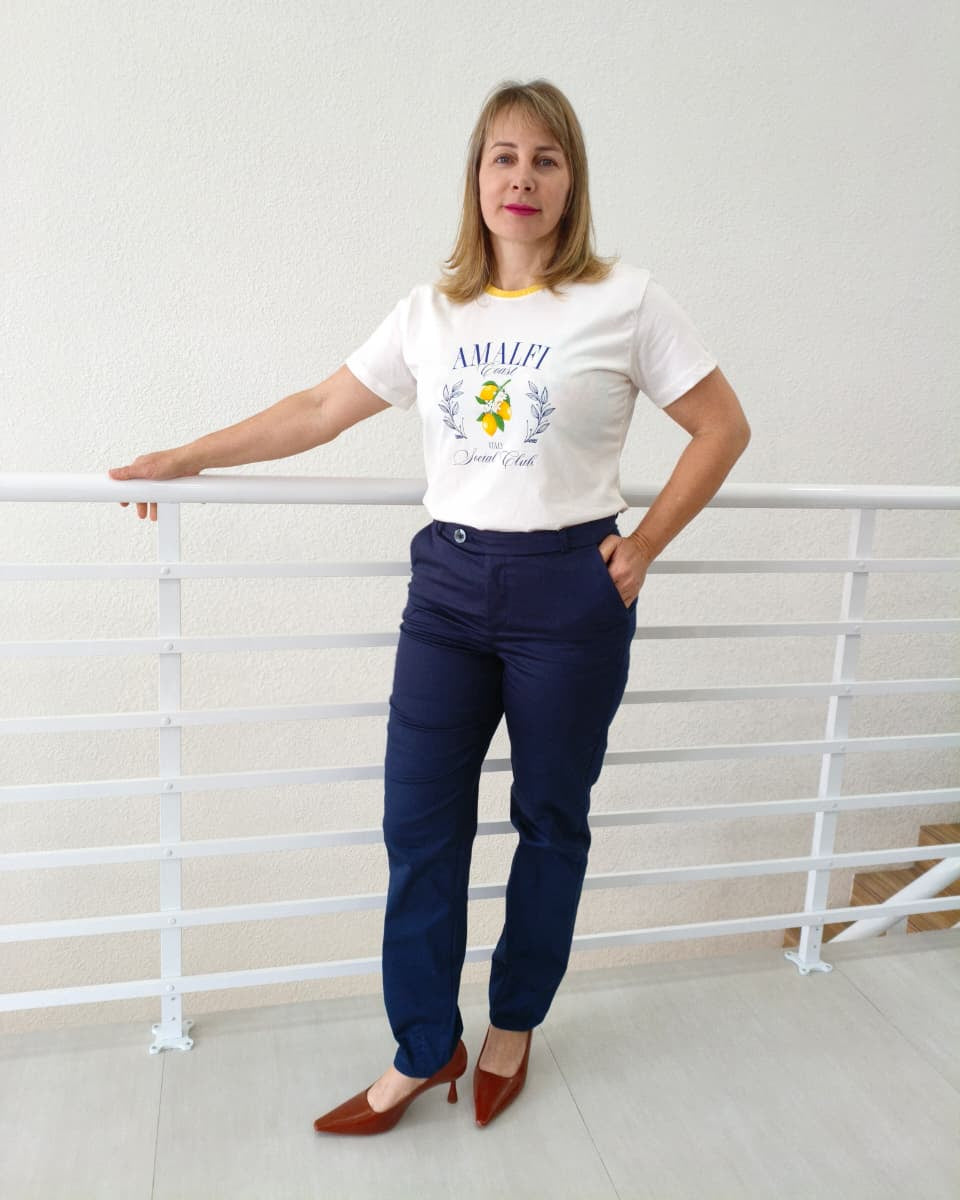 T-shirt Bicolor Amalfi Italy