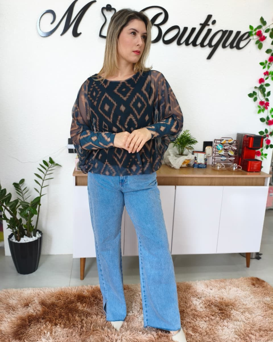 Calça Wide Leg 404910 Bana Bana