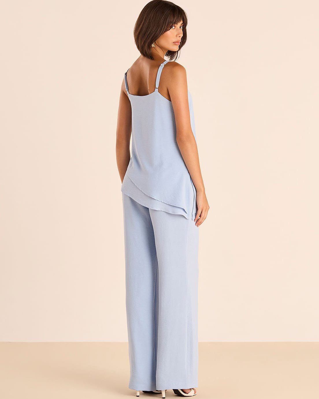 Conjunto Com Túnica Assimétrica E Calça Ampla 312234