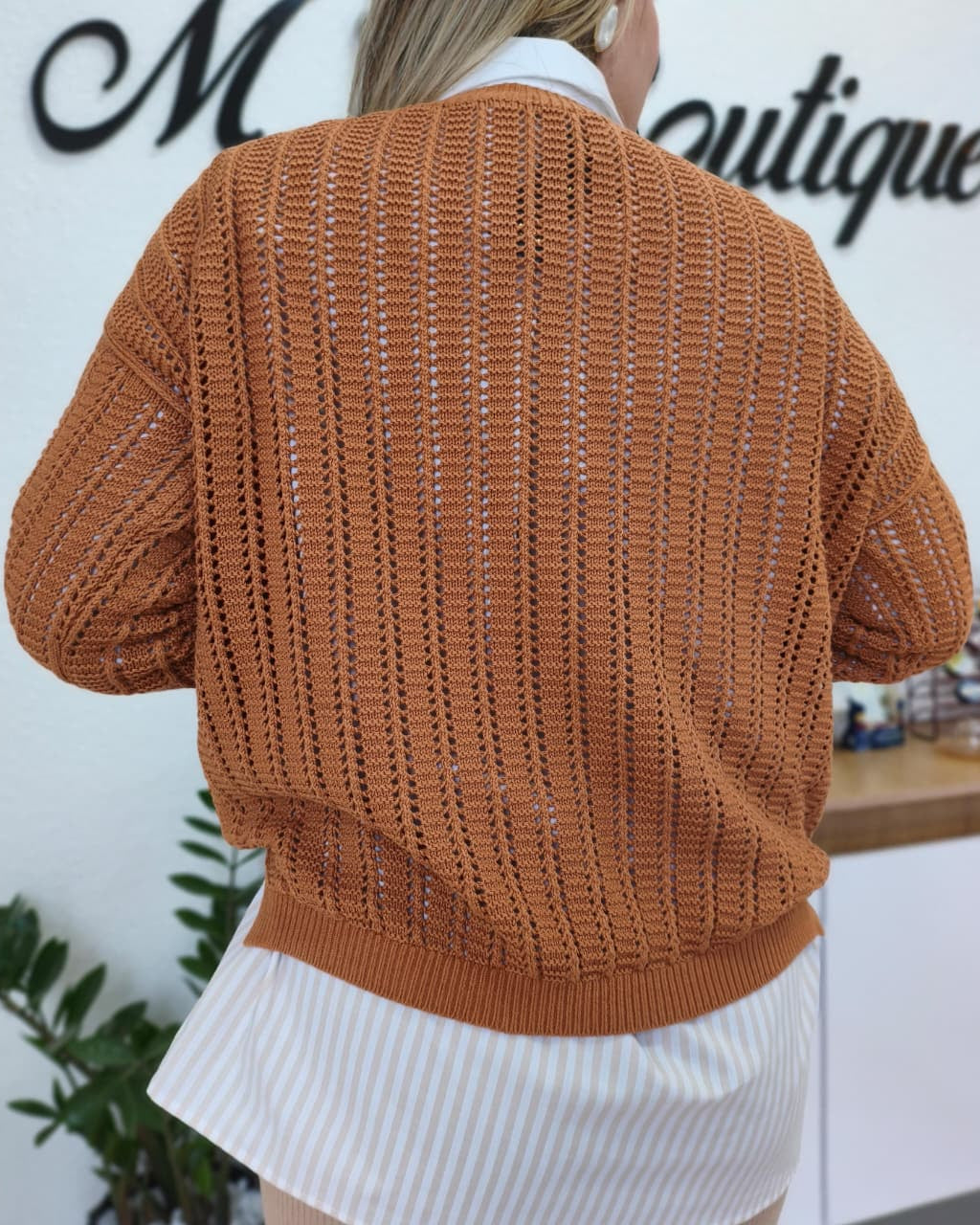 Blusa em ponto vazado Biamar 12554