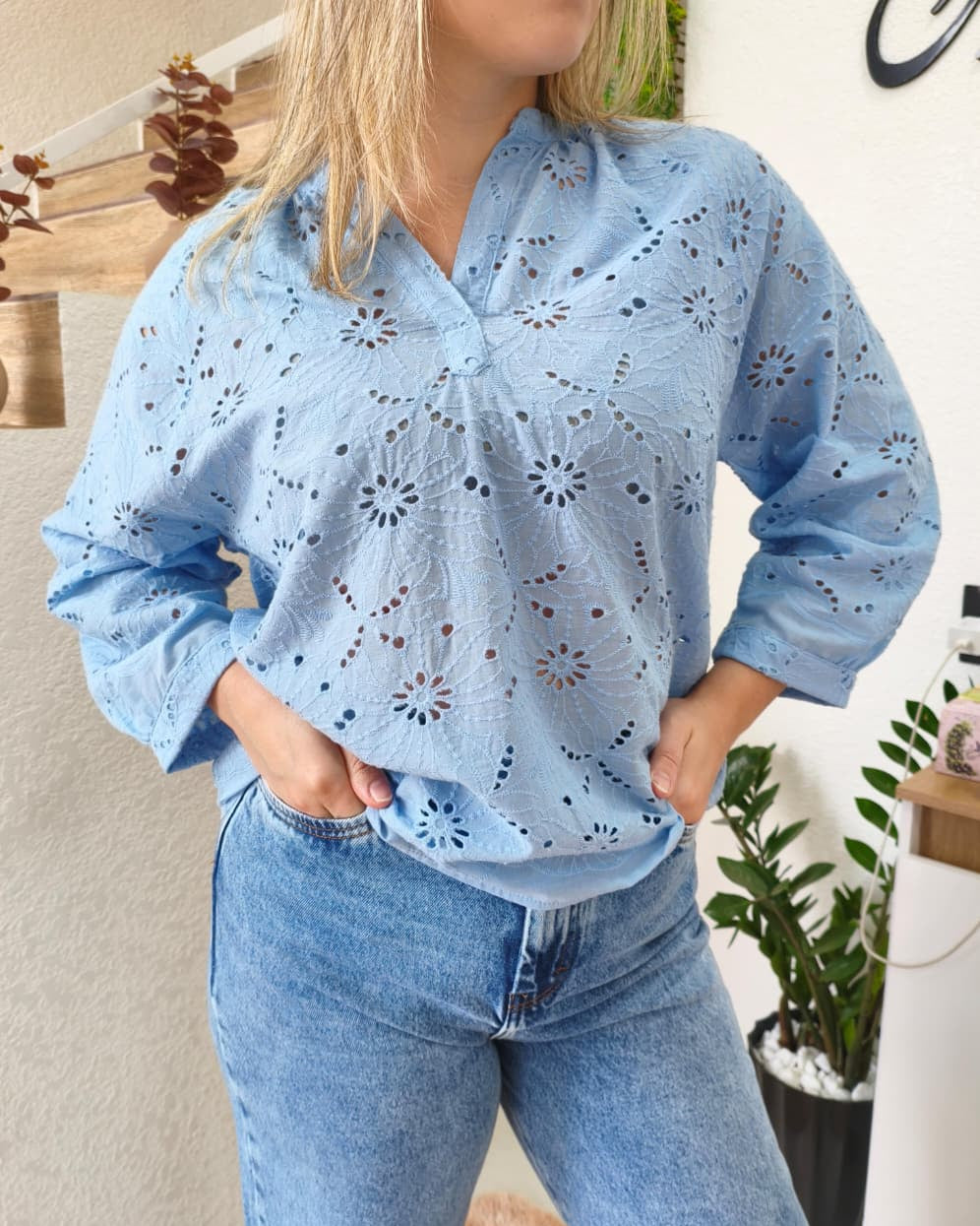 Blusa em laise Biamar 12305