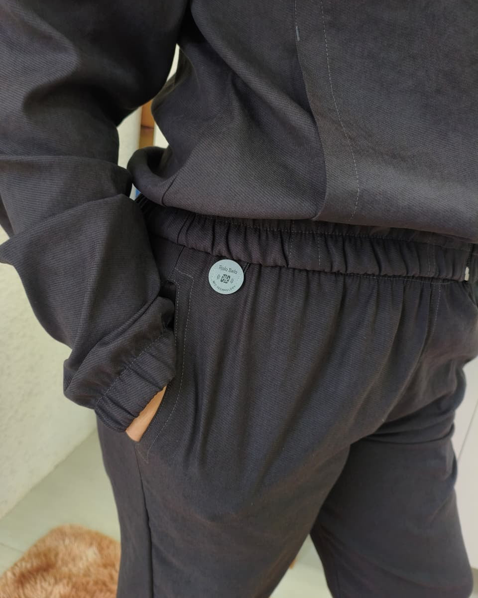 Conjunto Cupro Twill Rala Bela Jaqueta 8136 Calça 8137