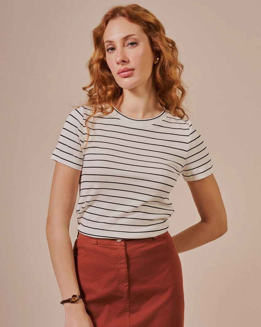 Blusa com padronagem listrada Biamar 12294