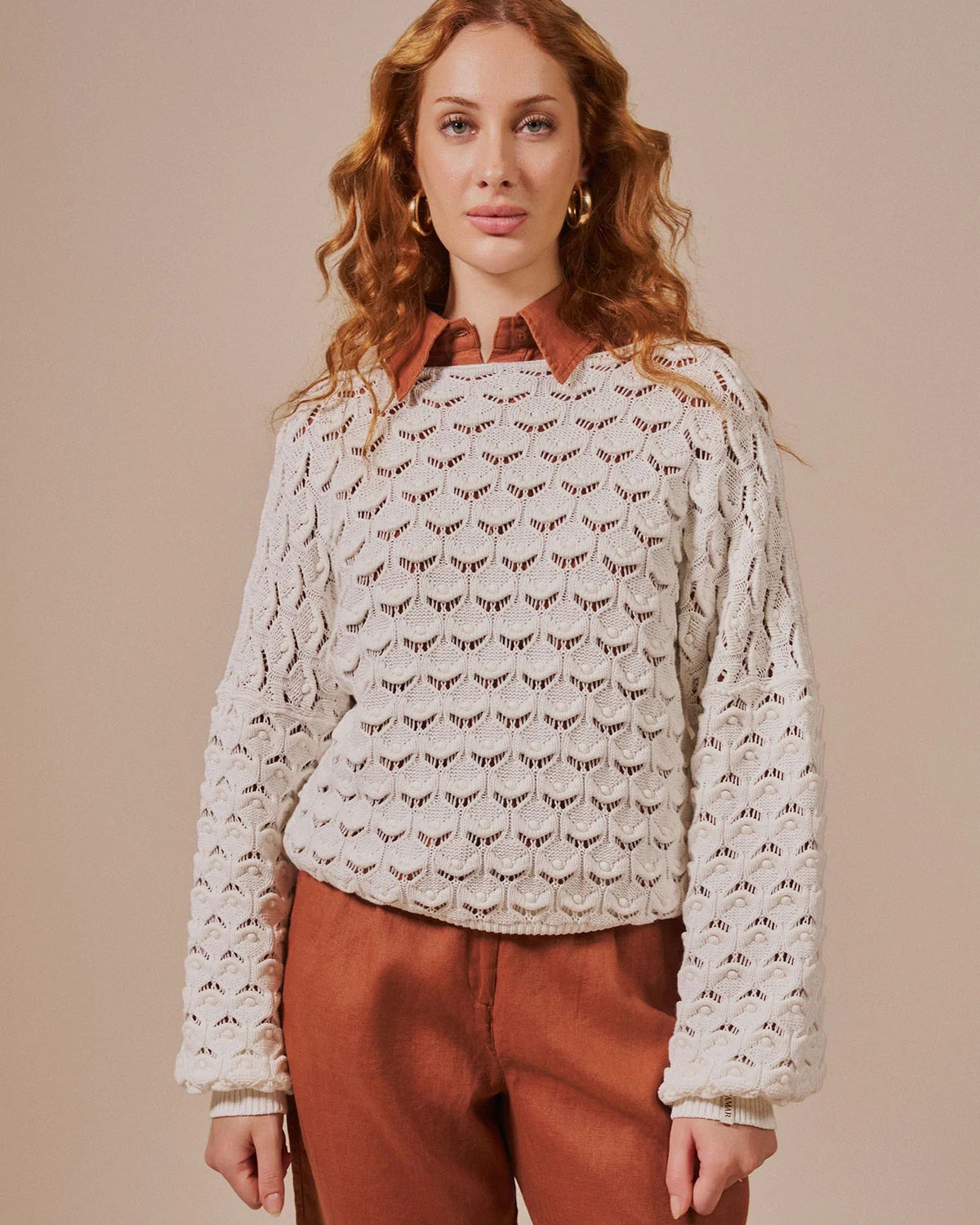 Blusa em ponto ostra Biamar 12551